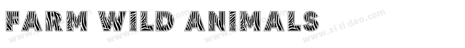 Farm Wild Animals字体转换
